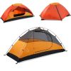 1-Person Backpacking Tent;  Lightweight and PU 5000mm Waterproof for Camping Travel Hiking Picnic