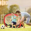 Foldable Pop-up Soccer Goal Outdoor Portable Children's Soccer Net, Portable Kids Soccer Net, Kids Soccer Goal Perfect for Indoor & Outdoor Sports and