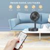 8-Inch Foldaway Oscillating Fan with Remote Control;  7200mAh Rechargeable Battery Operated