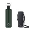 2L Stainless Steel Water Bottle | 2 Litre Single Wall Water Uninsulated Canteen | Eco Friendly Reusable Bottle | Plastic Free and Leakproof Metal Wate